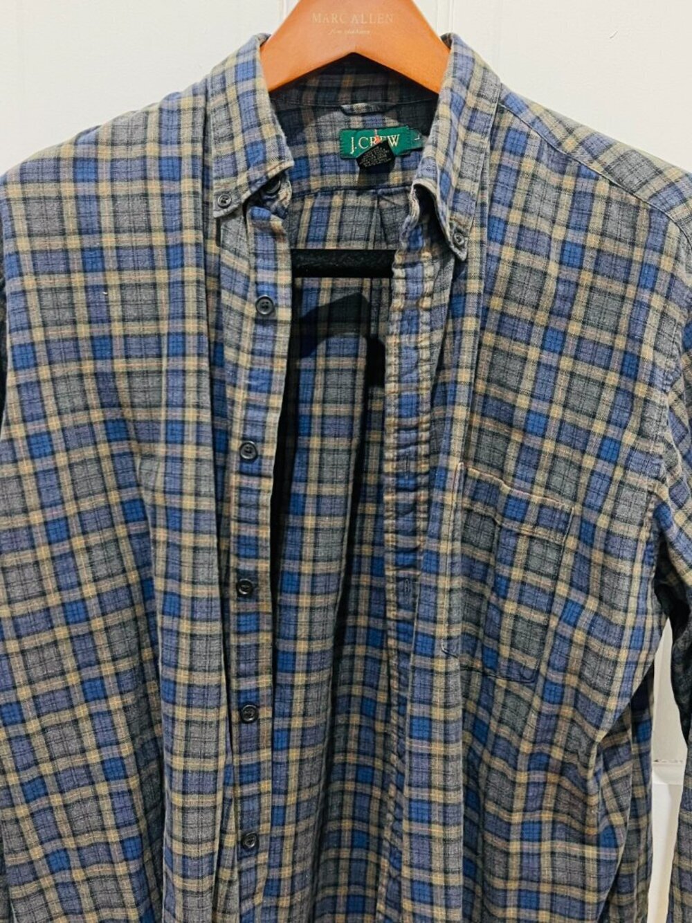 Vintage 90's JCrew Shirt men's size Large - Picture 4 of 16